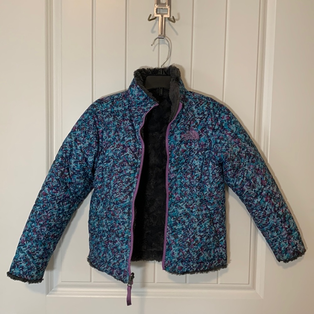 Girls The North Face Mossbud Swirl reversible Coat